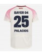 Billige Bayer Leverkusen Exequiel Palacios #25 Bortedrakt 2025-26 Kortermet